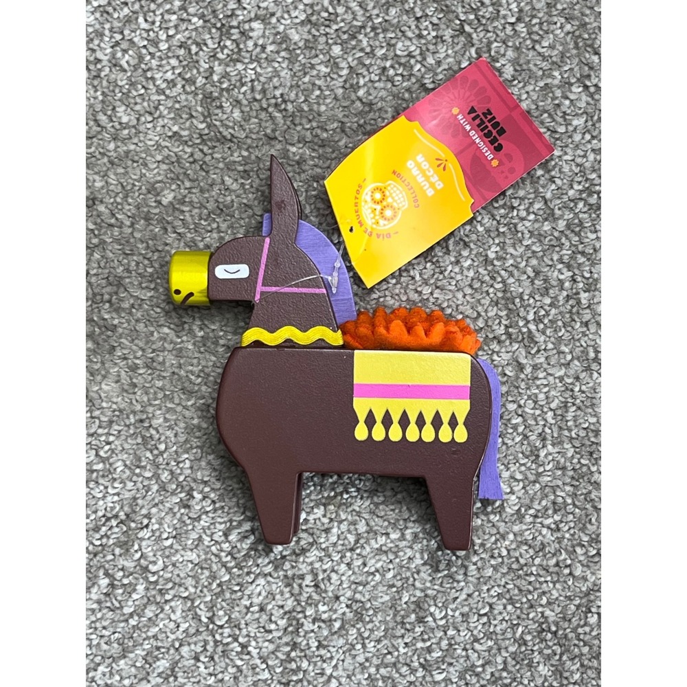 Dia De Muertos Collection Burro Decor Designed With Cecilia Ruiz Brown OS